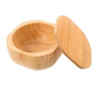 GARVALON Bamboo Salt Container with Lid Bamboo Seasoning Box for Kitchen Storage of Salt Sugar Pepper and Spices Practical Organized Condiment Holder for Cooking Enthusiasts