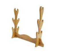 GARVALON Bamboo Sword Display Stand Desktop Flute Holder Storage Rack for Collectible Swords and Katana Display Easy to Install Decorative Storage for Home