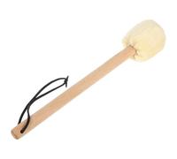 GARVALON Bass Drum Mallet with Beech Wood Handle and Plush Head Soft Felt Drumstick for Percussion Instrument for Marching Band Concerts and Music Practice Single