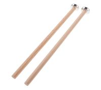 GARVALON Bell Mallets Glockenspiel Sticks with Oval Metal Heads and Wooden Handles Durable Percussion Replacement Mallets for Hand Chime Precision Crafted for Sound and Use