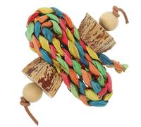 GARVALON Bird Chewing for Parakeets Cockatiels Conures Bite-resistant Hanging Foraging Shredder Stress Relief and Physical Activity Entertainment for Caged Birds