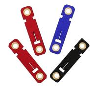 GARVALON Bird Foot Rings Parrot Leg Bands Premium Suede Cloth Opening Feet Ring for Easy Identification and Removal in Chicken Coops for Parrots and Roosters