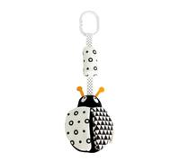 GARVALON Black and White Animal Themed Crib Hanging Wind Chime for Newborns High Contrast Visual Stimulating Rattle Pendant for Grasping Development and Sensory Play