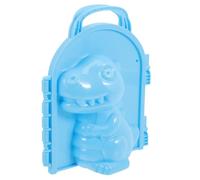GARVALON Blue Dinosaur Snow Mold for Outdoor Winter Safe Smooth Surface Snowflake Maker for Fights and Sand Play Versatile Cartoon Snow for Boys