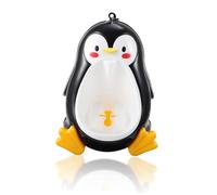 GARVALON Boy Urinal Trainer Penguin Shape Standing Potty Toilet with Rotating Windmill Fun Design PP Material for Bathroom Essentials