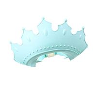 GARVALON Boys and Girls Shampoo Hat Crown Shape Bathing Hat for Boy Girl Hair Wash Eye and Ear Protection Blue for Bathing and Showering