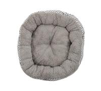 GARVALON Cat Sleeping Bed for Indoor Pets Wear-resistant Black and White Canvas Nest Soft Lambswool Pet Pad for Cats Puppies and Dogs Cozy Four-season Cushion Height