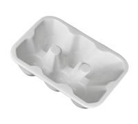 GARVALON Ceramic Egg Holder 6-compartment Tray for Placing Eggs in The Refrigerator White High-temperature Strengthened Porcelain Safe and Environmentally Friendly