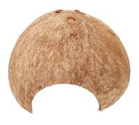 GARVALON Coconut Shell Hideout for Reptiles, Leopard Gecko Humid Hide and Snake Shelter, Turtle and Crab Tank Accessory Cave for Habitat