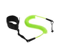 GARVALON Coiled Paddleboard Safety Leash Leg Cuff for Stand Up Paddle Board and Kayak, Anti-Loss Surfboard Rope in Blue-Green, Water Sports Paddleboard Accessory