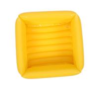 GARVALON Collapsible PVC Foot Soaking Basin Inflatable Folding Water Bath Bucket for Travel Camping Outdoor Use Portable Foldable Foot Wash Tub Yellow