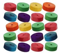 GARVALON Colorful Wooden Wheels for Crafts and Toy Car Wheels for Kids’ Diy Model Building Educational Creative Toy Assembly for Children-aged Learning and Handmade Projects
