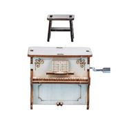 GARVALON Creative DIY Assembling Hand Crank Piano Musical Box for Educational Science Experiment Puzzle