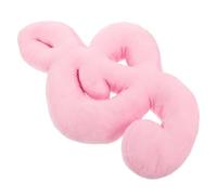 GARVALON Creative Pink Musical Note Throw Pillow with Plush Cotton Insert, Decorative Sofa Cushion for Reading and Floor Sitting, ’ Aesthetic Back Support Cushion for Music Lovers