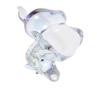 GARVALON Crystal Horse Sculpture Crystal Craft Figurine with Realistic Details Enchanting Light Effects Elegant Scratch Resistant Home Office Decor for Horse Lovers Gift
