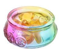 GARVALON Crystal Wealth Basin 60Mm with Ingot Tabletop Decor Feng Shui Treasure Bowl for Office and Home Collectible Ornament