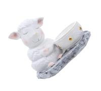GARVALON Cute Resin Sheep Incense Holder Miniature Portable Ash Catcher for Stick Incense and Bakhoor Cartoon Lamb Sculpture Decorative Animal Figurine for Home and Office Decor