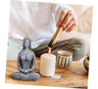GARVALON Delicate Resin Statue Ornament Zen Style Decorative Figurine for Home Office Bedroom Living Meditation Gifts Women Yoga Gifts