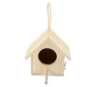 GARVALON Delicate Wooden Bird Nest Decor Small Random Color for Garden Outdoor Ornaments Home Party Decoration DIY Micro-landscape Accessories Random Color