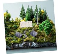 GARVALON DIY Miniature Architecture House Model Plastic Mini Apartment Building Ornament Realistic Building Decor for Sand Table and Micro Landscape Compact and Portable Design