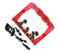 GARVALON DIY Shadow Puppetry Kit for with Puppet Show Theater Stage and Frog Prince Fairytale Hand Puppets, Educational for Family Games and Creative Play