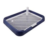 GARVALON Dog Toilet Potty Tray Plastic Training Box for Small Pets Indoor Use at Home Anti-Slip Base