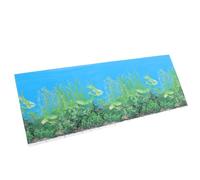GARVALON Double-sided 3d Aquarium Background Sticker 40x102cm, Underwater Fish Tank Decor Mural for DIY Aquarium Scenery and Fish Tank Backdrop
