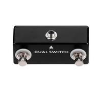 GARVALON Dual Foot Guitar Effect Pedal Switch Black Material Small Portable Design for Electric Guitar Multi-effects Control Accessory