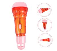 GARVALON Echo Microphone Lightweight Model with Realistic Simulation Echo Effect for Party Speech Practice Safe Rounded Edges Portable Red Pretend Microphone for Indoor Outdoor Play
