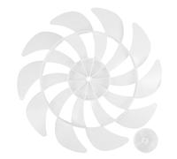 GARVALON Electric Fan Blade Replacement for Ceiling Pedestal Table and Floor Fans Plastic Leaves with Quiet Operation Wide Compatibility for Indoor Cooling and Easy Maintenance