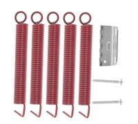 GARVALON Electric Guitar Tremolo Bridge Spring Claw Kit Red Tension Springs with Screws for St Style Guitar Bridge Replacement Easy Installation