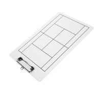 GARVALON Erasable Tennis Strategy Board PVC Nonmagnetic Competition Race Coaching Clipboard for Multi-Sport Use Including Hockey Easy to Clean and Modify Tactical Guidance Tool