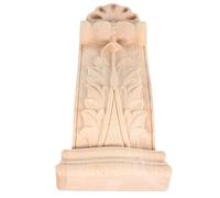 GARVALON European Style Carved Wood Corbels Unpainted Solid Wood Brackets Decorative Appliques for Doorway Beam Support Rustic Rustic Home Renovation Living Art Decor