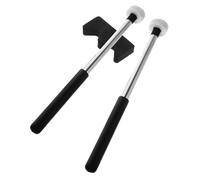GARVALON Felt Mallet Drumsticks with Non-Slip Handle for Live Performances Aluminum Alloy Rubber Construction, Firm Grip Design for Professional Musicians