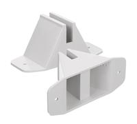 GARVALON Fence Base Both Holes Garden Fences Sides on Small for Fixing with 2pcs Plastic Panel Screens Stand and Easy to Install Suitable Bedroom for Yard Lawn Use