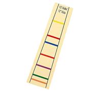 GARVALON Fingerboard Sticker Label for Beginners Light Yellow Color-coded Fret Finger Guide for Easy Adhere and Remove Practice Accessory for Students