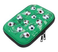 GARVALON Football Pencil Case with Zipper, Large Capacity Multi-Functional Student Stationery Organizer Pouch for Teens and, Portable Handheld Soccer Pen Bag