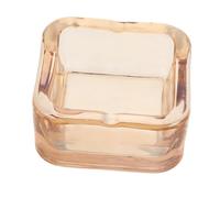 GARVALON Glass Ashtray with Nordic Style Compact Ash Tray for Home Office Car Transparent Design Cool Decorative Ashtrays for Indoor Outdoor Use