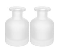 GARVALON Glass Diffuser Bottles 2 Pcs Empty Fragrance Oil Containers with Sturdy Glass Material for Office and Living Room, 150Ml