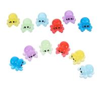 GARVALON Glow in the Dark Mini Resin Spider Figurines 12Pcs Micro Landscape Diy Accessories for Halloween Office Garden Decoration
