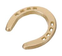 GARVALON Golden Cast Iron Horseshoe Wall Decor Hanging Decor Suspendable Wall Art Horseshoe Ornament for Kitchen and Office Decorative Home Accent