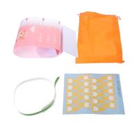 GARVALON Growth Chart Mat with Head Circumference Tape Foot Ruler Height Measuring for Years Portable Pink Body Tracker with Interactive Design