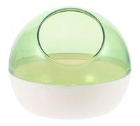 GARVALON Hamster Sand Bath Box Small Pet Bathroom Plastic Chinchilla Dust Bath Container for Hamster Shower and Digging Transparent Anti-splash Design for Easy Cleaning