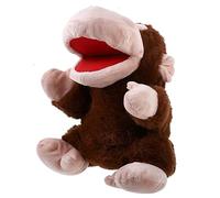 GARVALON Hand Puppet Monkey Plush Movable Mouth Interactive Storytelling Puppet for Classroom Playroom Use Promotes Fine Motor Skills Imagination Development