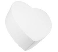 GARVALON Heart-Shaped Foam Cake Model Baking Dummy for Decorating Practice Multi-Function Wedding Cake Dummy Reusable Embryo and Creative Moulding Training