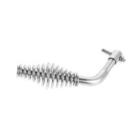 GARVALON Heat Resistant Metal Stove Door Handle Assembly for Wood Stove Boiler Coal Furnace Replacement with Spring Mechanism Oven Pull for Safe Grip and Easy Operation in Household and