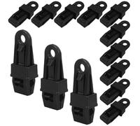 GARVALON Heavy Duty Outdoor Tent Clamps Plastic Fixing Buckles Windproof Fabric Clips for Camping Tarp Awning Canopy Caravan Rv Shade Cloth Fasteners