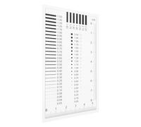 GARVALON High-precision Transparent Crack Gauge Ruler for Flaw Detection Measurement Film Tool with Accurate Line Estimation User-friendly Design for Professional and Everyday Use