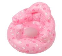 GARVALON Inflatable Boy Girl Chair Booster Seat for Eating PVC Bath Seat Back Support for Boy Girl