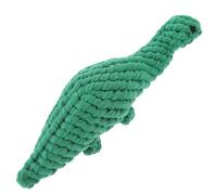 GARVALON Interactive Dinosaur Shaped Dog Chew Made of Bite-resistant Cotton Rope, Puppy Teething and Training Tool for Correcting Destructive Habits